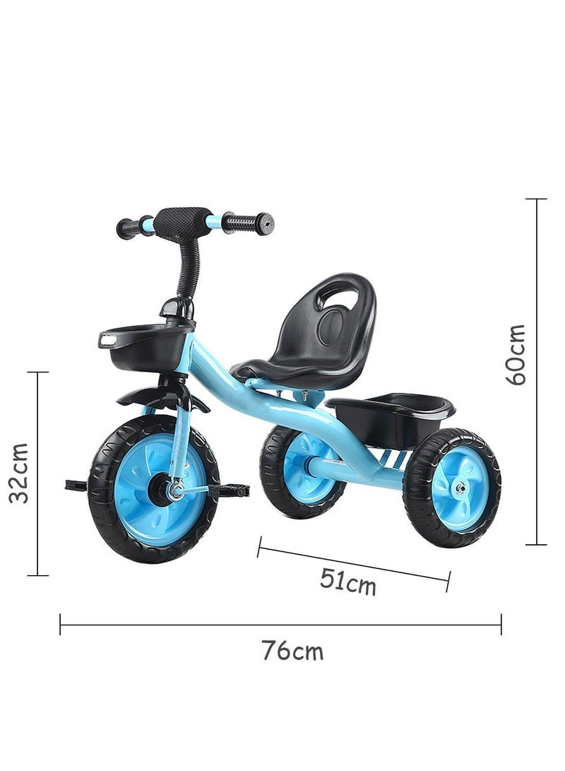 MaBaby Tricycles for Kids, with Storage Basket, Adjustable Seat and Pedal, Children Trike for 1-6 Years Boys and Girls, Balance Bike for Indoor Outdoor Fun - Image 5